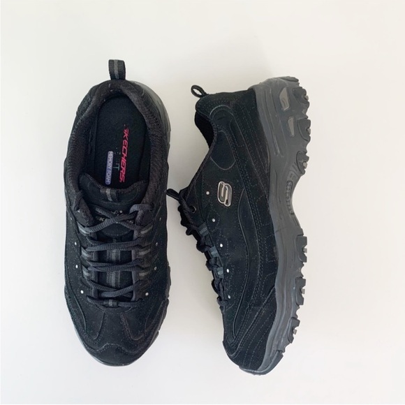 Skechers "Play-On D'Lites” Black Women's Sneakers ~ 10 - Picture 1 of 8